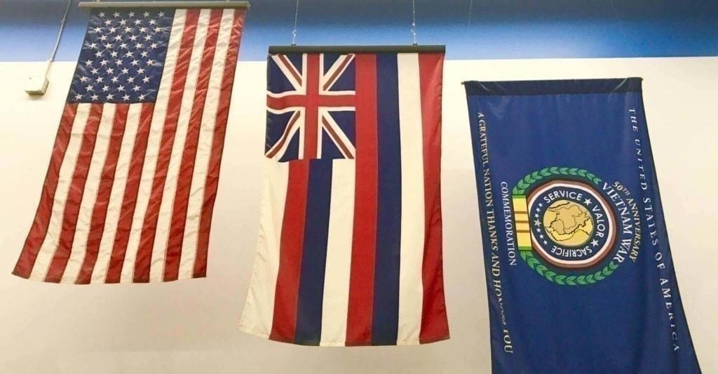 アメリカの国旗やハワイの州旗
