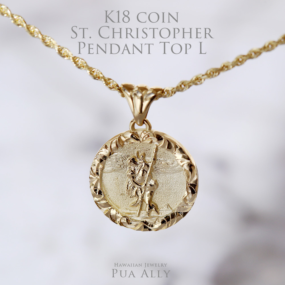 k18 メダル　トップ　コイン　coin top necklace ネックレス