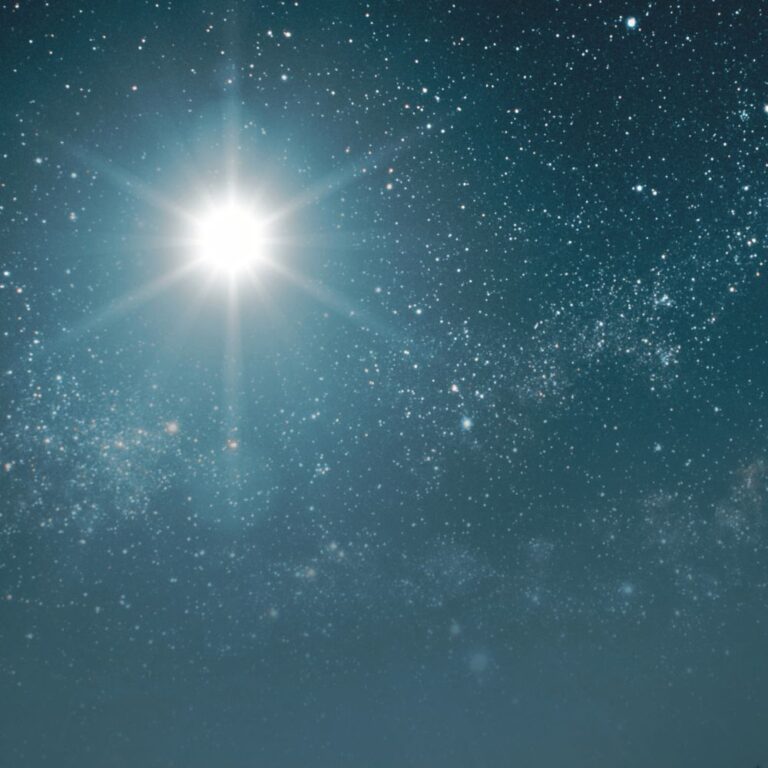 夜空に輝くベツレヘムスター