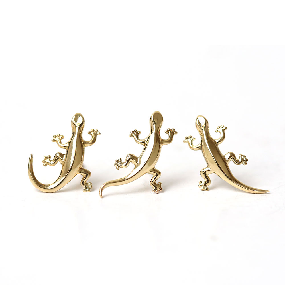 (10000710)ハワイアンジュエリーゲコ （ヤモリ） 片耳ピアス 表題