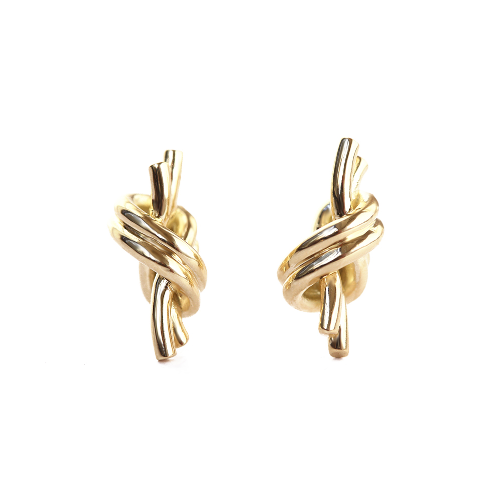 (10001444)K14ノットピアスの表題