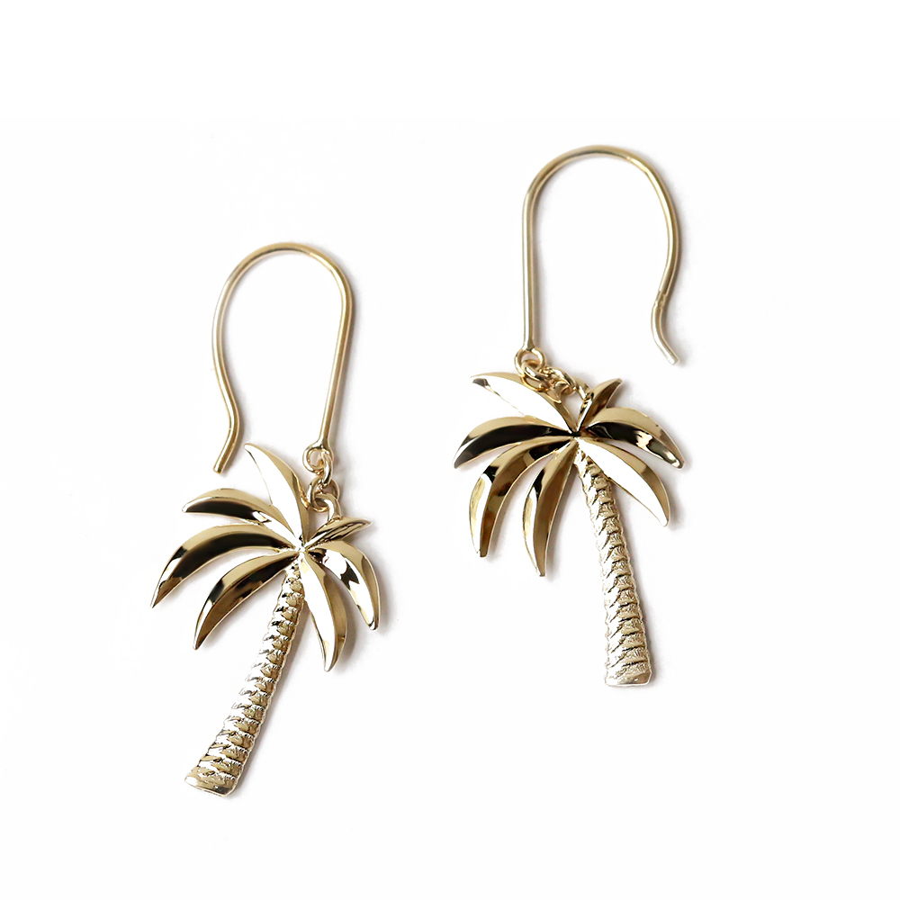 (10001057)K14パームツリーピアスの表題