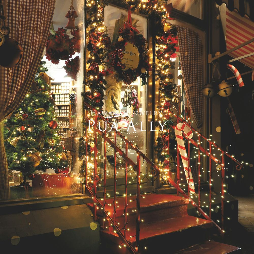 海外のクリスマス街の風景