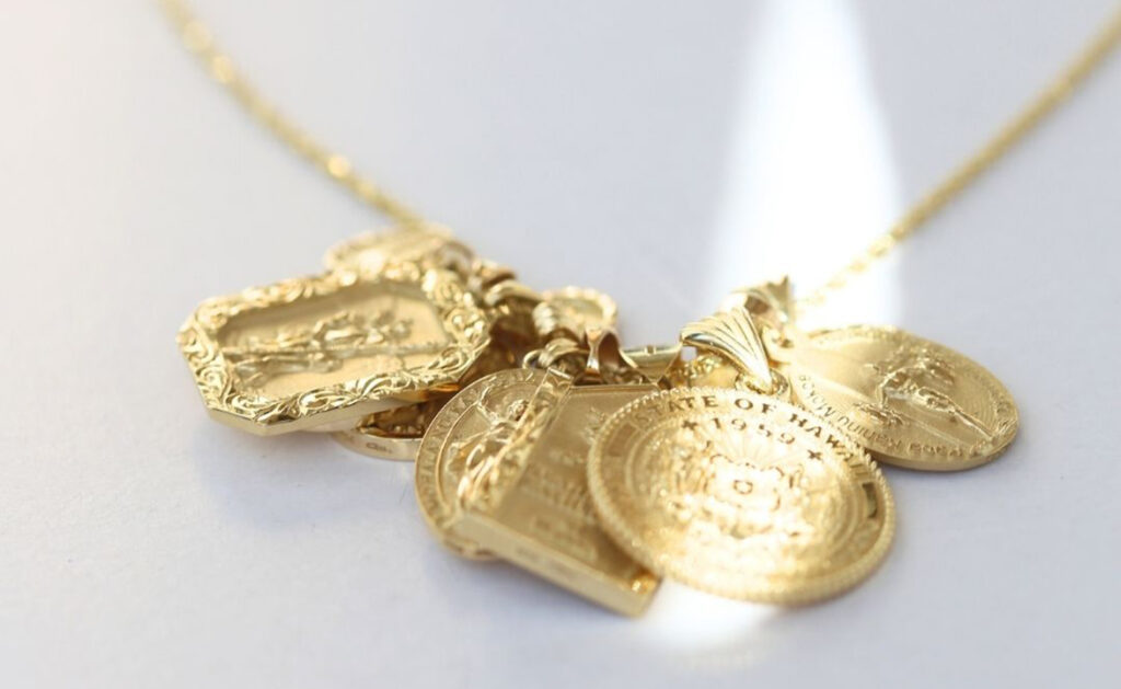 ハワイアンジュエリーコインネックレスジュエリー