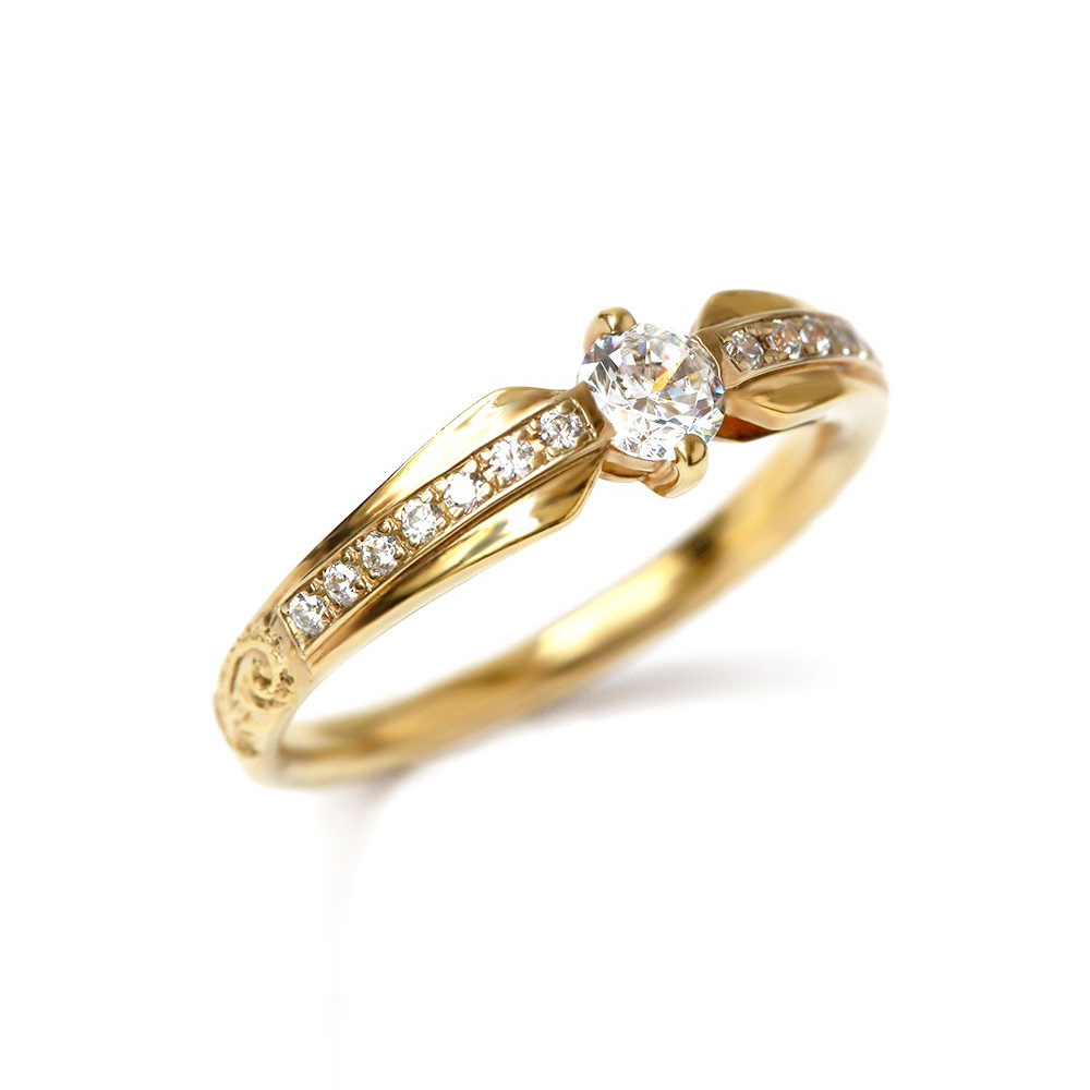 ハワイアン アロハ ヌイ ロア -たくさんの愛を込めて- エンゲージリング - PUA ALLY(プアアリ)