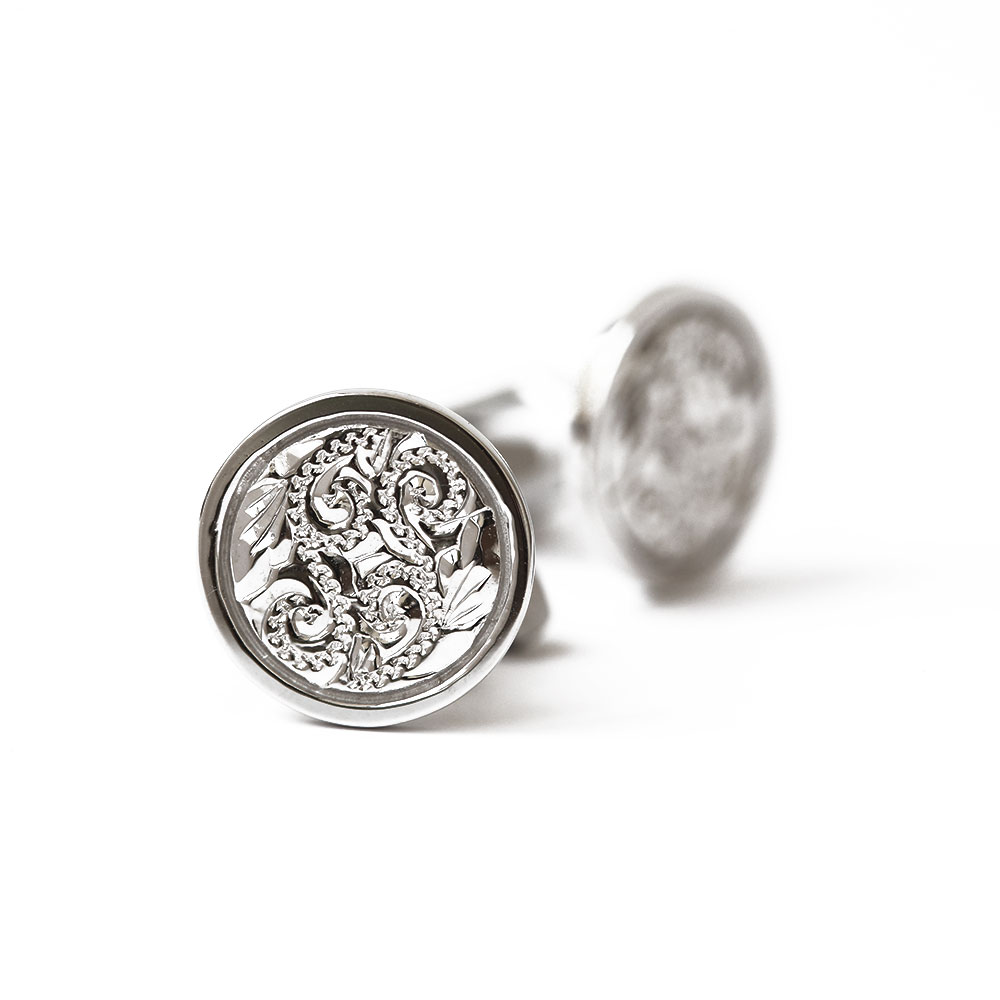 (10000490)ハワイアンジュエリーカフスボタン