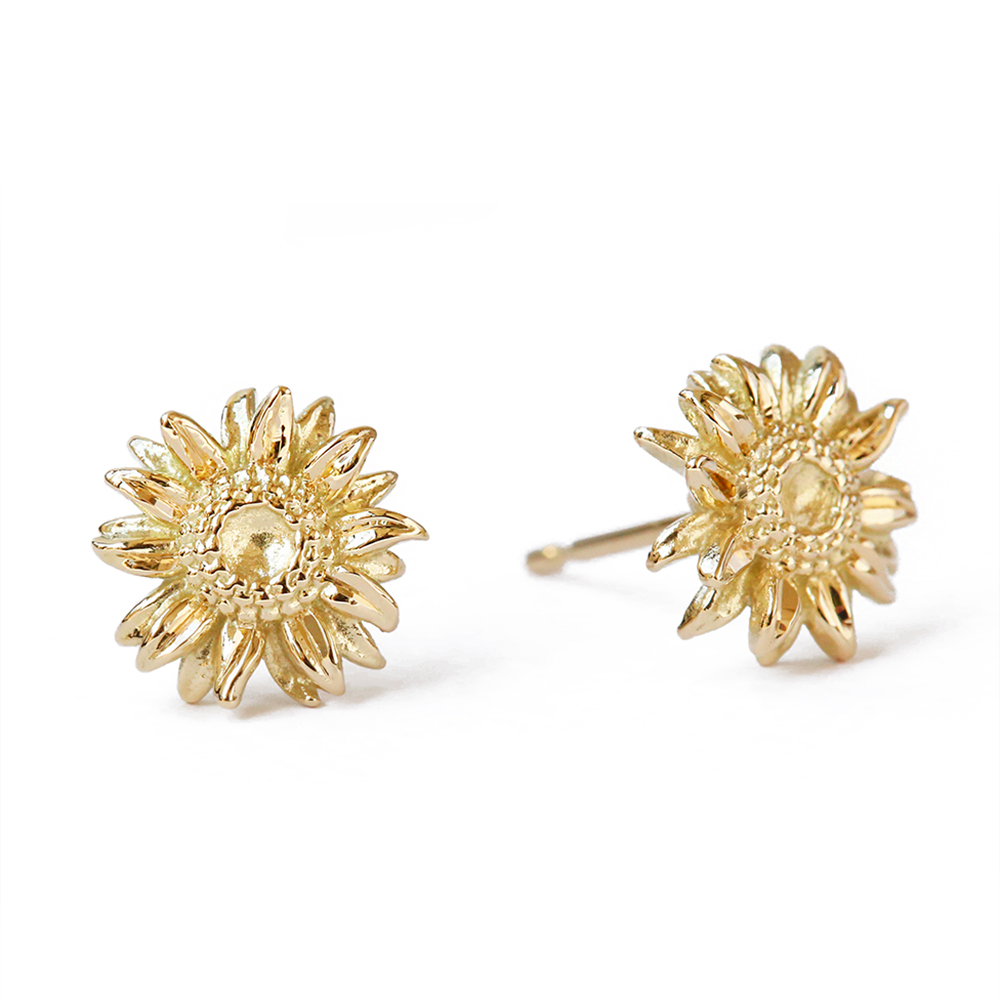 (10001545)K1 ハワイアン サンフラワー向日葵 ピアスの表題