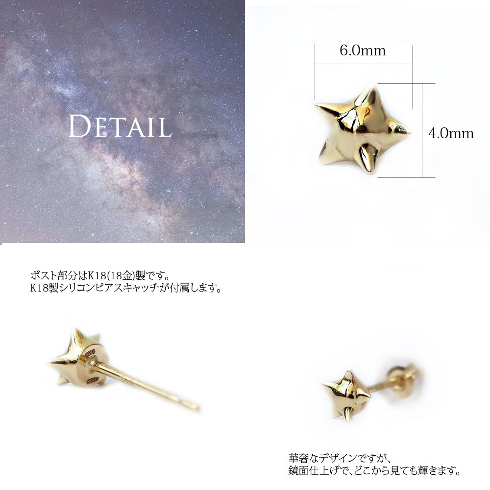 (1001586)星の砂ピアスディテール