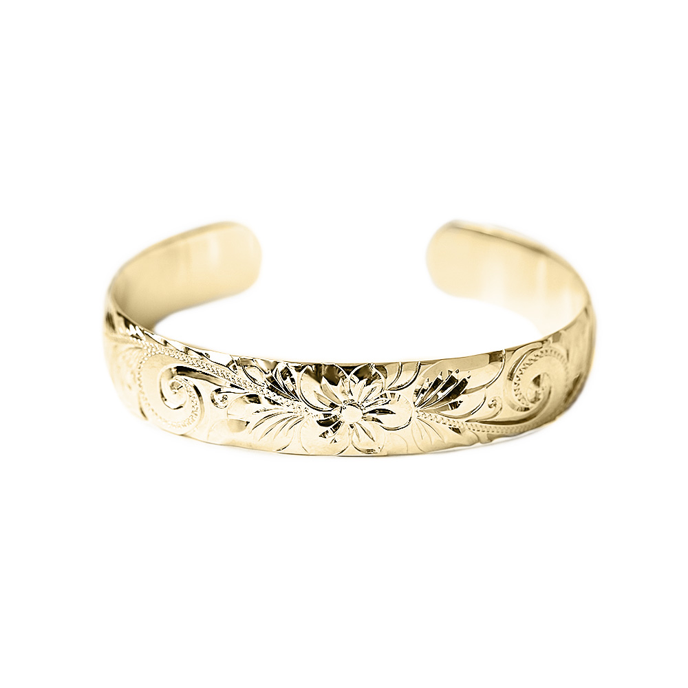 ハワイアンジュエリー オープン カフ バングル 12mm