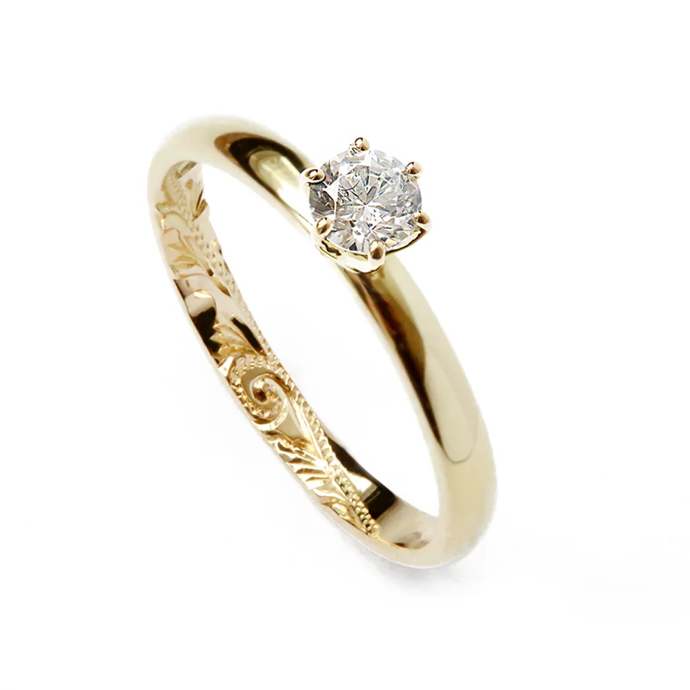 ハワイアンジュエリーシークレットインサイド婚約指輪