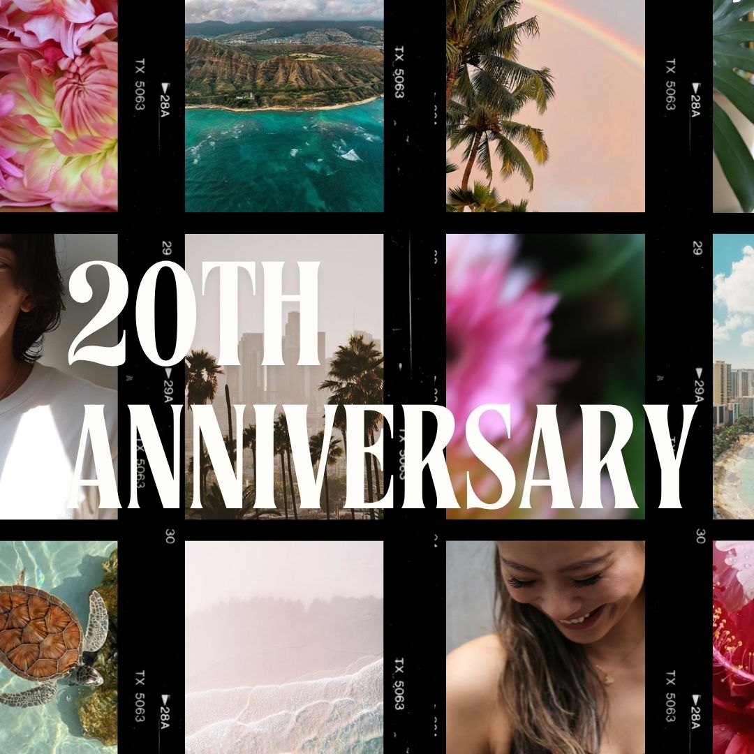 ハワイアンジュエリープアアリ20周年コレクションの表題