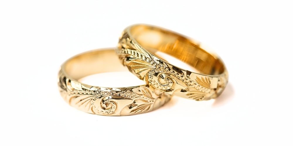 ハワイアンジュエリーK14とK18の結婚指輪