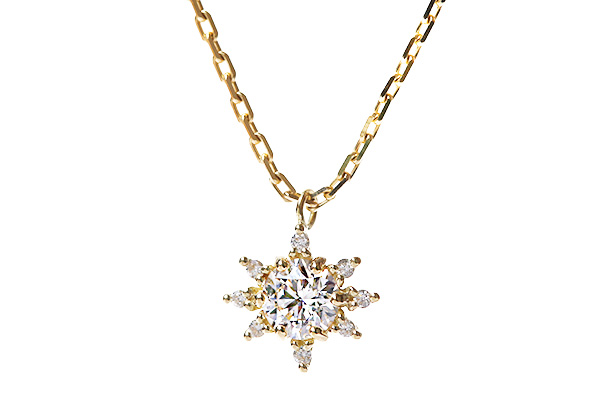 ハワイアンジュエリー婚約ラハイナ太陽エンゲージネックレス